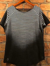 Men's Full Size Round Neck Short Sleeve Striped T-Shirt Plus Size Mens Tops