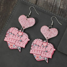 Heart Shape Wooden Earrings Earrings
