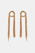 Round Shape Fringed Copper Earrings Earrings