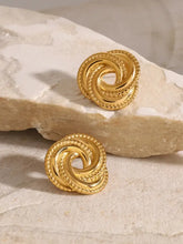 Stainless Steel Volution Stud Earrings Earrings