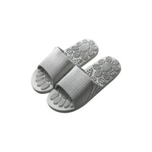 Open Toe Flats Slippers Gray Woman Slippers