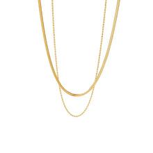 Double Layered Chain Necklace Fashion Jewelry