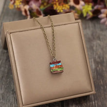 Alloy Books Pendant Necklace Multicolor One Size Necklaces