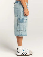 Mid-Rise Waist Denim Shorts with Pockets Denim Shorts