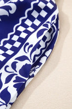 Shirred Waist V Neck Sleeveless Floral Print Midi Dress Woman Casual Dress