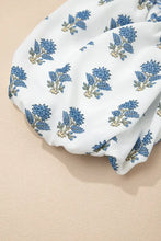 Floral Puff Sleeve Mini Dress with Pockets Woman Casual Dress