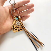 Turquoise Fringe Detail Key Chain Style F One Size Key Chain