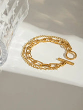 18K Gold-Plated Stainless Steel Chain Bracelet Bracelets