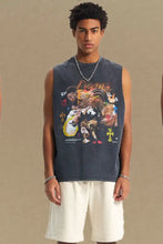 Men's Graphic Round Neck Tank Mens Tops