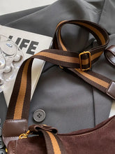 Suede Adjustable Strap Shoulder Bag Shoulder Bags