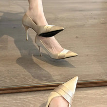 Point Toe Stiletto Pumps Gold woman pumps