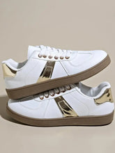 Stripe Lace Up Sneakers Woman Sneakers