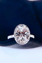 2 Carat Moissanite Platinum-Plated Ring White Rings
