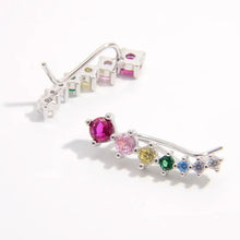 925 Sterling Silver Inlaid Zircon Earrings Earrings