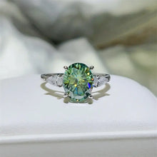 3 Carat Moissanite 925 Sterling Silver Ring Lime Rings