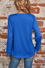 Ruched Square Neck Long Sleeve T-Shirt Woman T Shirts