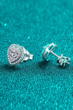 Moissanite Heart-Shaped Stud Earrings Earrings