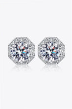 2 Carat Moissanite 925 Sterling Silver Stud Earrings Silver One Size Earrings