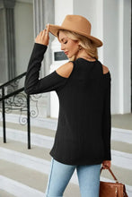 Dropped Shoulder Long Sleeve Blouse Woman Blouses