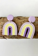 Rainbow Shape Dangle Earrings Lavender One Size Earrings