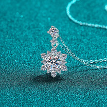 1 Carat Moissanite Zircon 925 Sterling Silver Necklace Necklaces