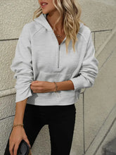 Mandy Half Zip Long Sleeve Sweatshirt Woman Sweatshirts