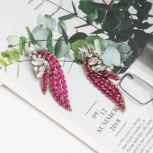Alloy Glass Stone Stud Earrings Earrings