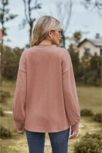 V-Neck Dropped Shoulder Blouse Woman Blouses