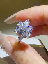3 Carat Moissanite 925 Sterling Silver Square Shape Ring Rings