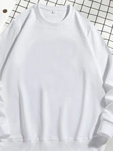 Men's Plus Size Round Neck Sweatshir Mens Tops