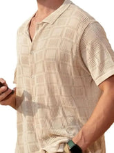 Men's Full Size Button Down Short Sleeve Plus Size Mens Tops