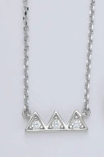 Moissanite Triangle Platinum-Plated Necklace Necklaces