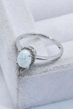 925 Sterling Silver 4-Prong Opal Ring Rings