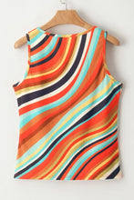 Color Block Round Neck Tank Tanks & Camis