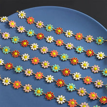 Titanium Steel Oil Drip Flower Necklace Necklaces