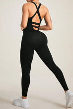 Crisscross Wide Strap Jumpsuit Woman Activewear