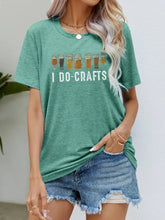 I DO CRAFTS Round Neck T-Shirt Gum Leaf Woman T Shirts