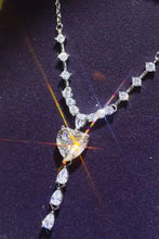 3 Carat Moissanite 925 Sterling Silver Drop Necklace Necklaces