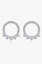 Moissanite Platinum-Plated Earrings Silver One Size Earrings