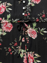 Plus Size Floral Flare Sleeve Dress Woman Maxi Dress