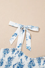 Printed Tie Shoulder Dress Casual Dresses