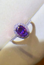 925 Sterling Silver 1 Carat Purple Moissanite Ring Rings