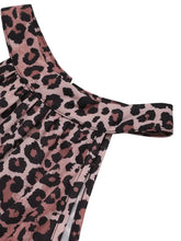 Butterfly Leopard Grecian Neck Maxi Dress Woman Maxi Dress