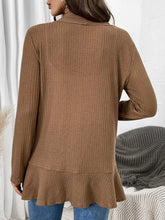 Open Front Long Sleeve Cardigan Woman Outerwear