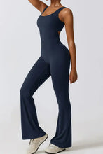 Basic Bae Cutout Ruched Bootcut Sleeveless Active Jumpsuit Woman Activewear