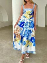 Pocketed Printed Sleeveless Cami Dress Casual Dresses