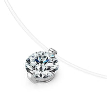 1 Carat Moissanite 925 Sterling Silver Necklace Fine Jewelry