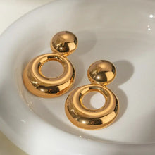 18K Gold-Plated Cutout Earrings Earrings