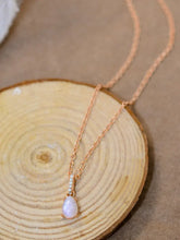 Moonstone Teardrop Pendant Necklace Necklaces