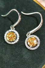 Platinum-Plated 2 Carat Moissanite Drop Earrings Earrings
